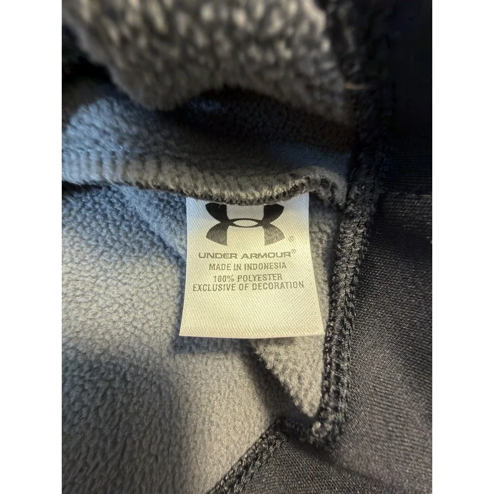 Under Armour Vest Mens XL Black Softshell Fleece Golf Full Zip Ulen NWOT